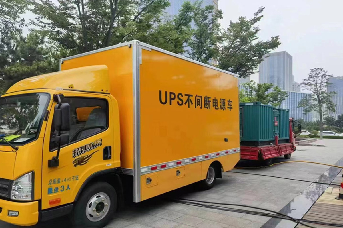 杭锦后发电机租赁施工现场
