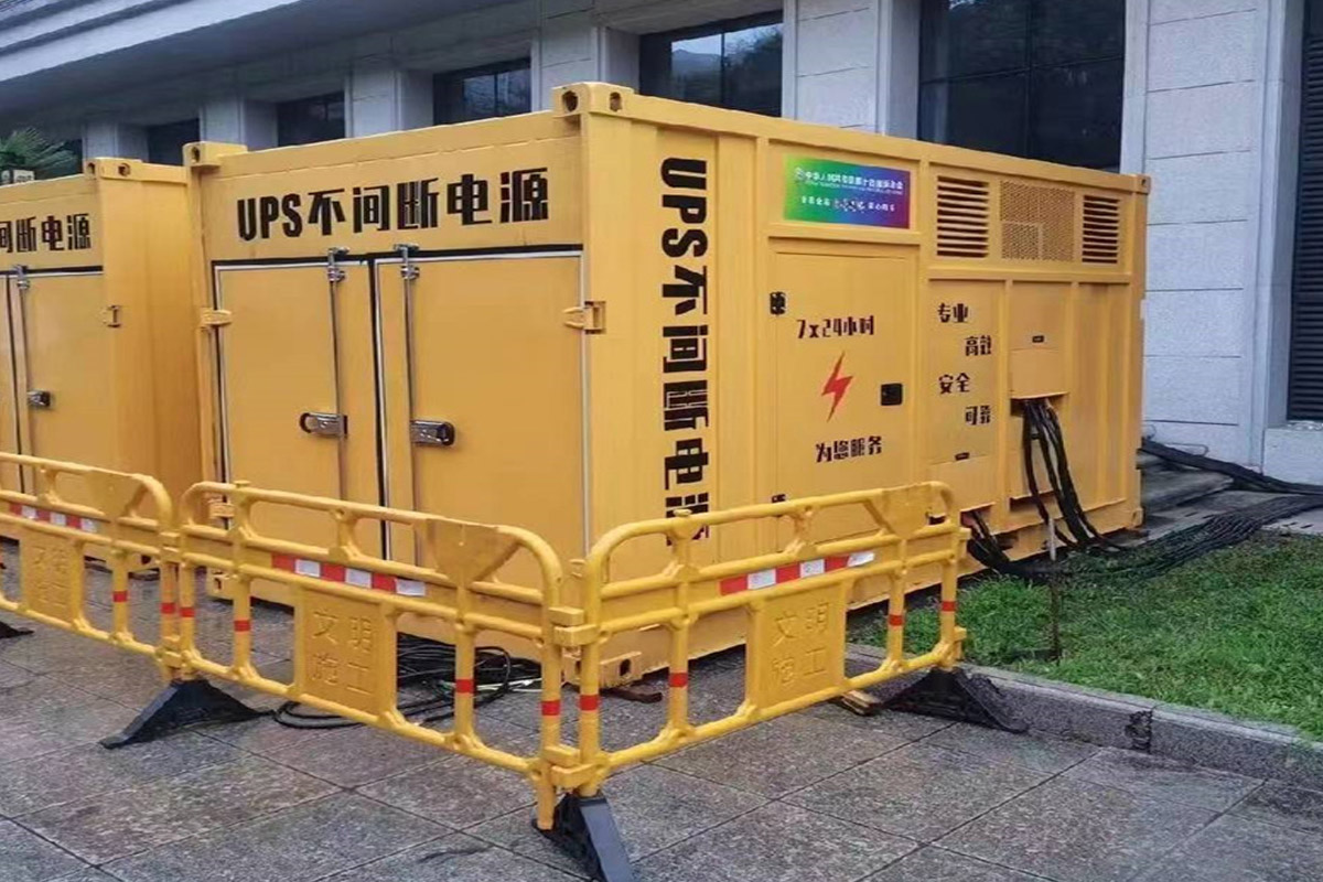杭锦后发电机租赁施工现场