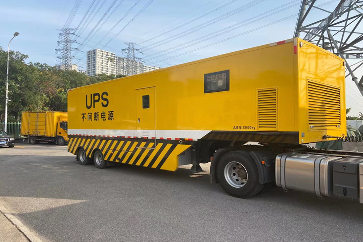 杭锦后发电机租赁施工现场